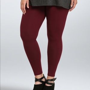 Torrid Full Length Leggings in the color Merlot